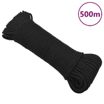 Corda Nautica Completamente Nera 5 mm 500 m in Polipropilene