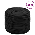 Corda Nautica Completamente Nera 8 mm 25 m in Polipropilene