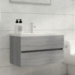 Mobile Sottolavabo Grigio Sonoma 80x38,5x45cm Legno ingegnerizzato