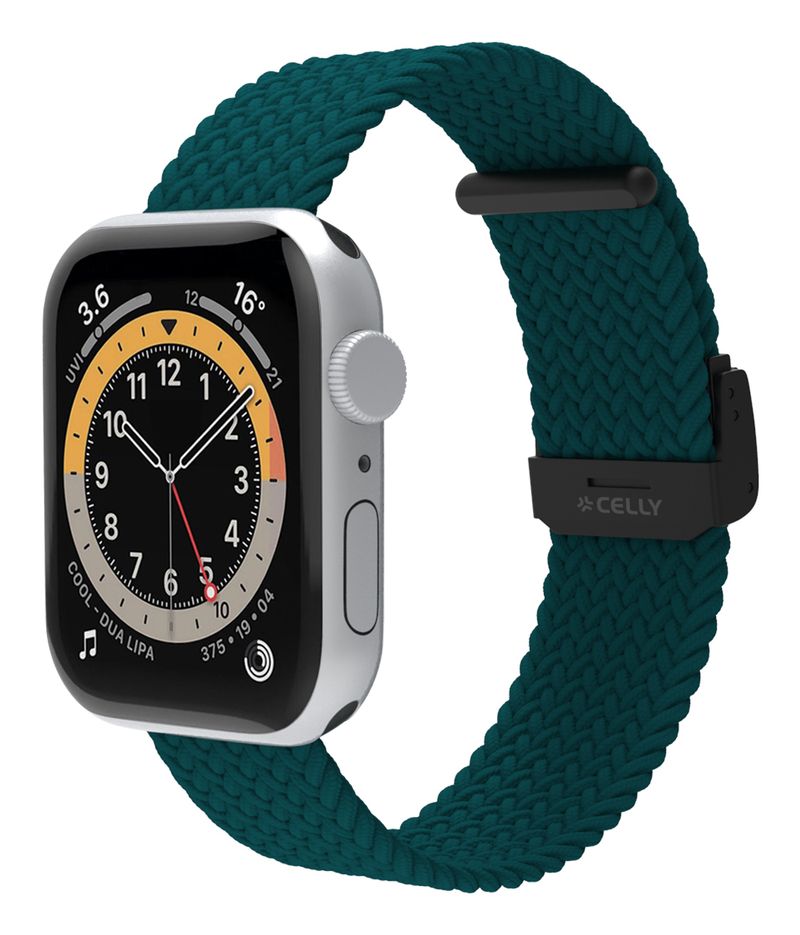 Celly-WBand-Cinturino-per-Apple-Watch-42-44-45MM-Braided-Verde