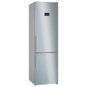 Bosch Serie 4 KGN397ICT Frigorifero combinato da libera installazione 203 x 60 cm Acciaio spazzolato anti