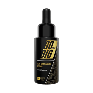 Gobig life olio massaggio intimo afrodisiaco | aumenta il piacere per lei e le prestazioni per lui | 100% naturale con ylang ylang e ginkgo biloba