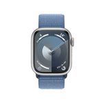 Apple-Watch-Series-9-GPS-41mm-Silver-Aluminum-Case-Sport-Loop---Winter-Blue-EU