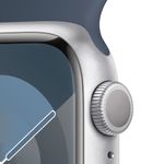 Apple-Watch-Series-9-GPS-41mm-Silver-Aluminum-Case-Sport-Band-S-M---Storm-Blue-EU