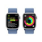 Apple-Watch-Series-9-GPS-41mm-Silver-Aluminum-Case-Sport-Loop---Winter-Blue-EU