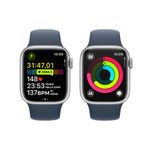 Apple-Watch-Series-9-GPS-41mm-Silver-Aluminum-Case-Sport-Band-S-M---Storm-Blue-EU