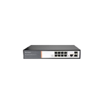 Switch Di Rete 8 Porte Gigabit Poe 150 Watt + 2 Porte Sfp E Una Porta Console Rj45 Layer 2