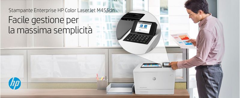 HP-Color-LaserJet-Enterprise-Stampante-Enterprise-Color-LaserJet-M455dn-Colore-Stampante-per-Aziendale-Stampa-Compatta--Avanzate-funzionalita-di-sicurezza--Efficienza-energetica--Stampa-fronte-retro