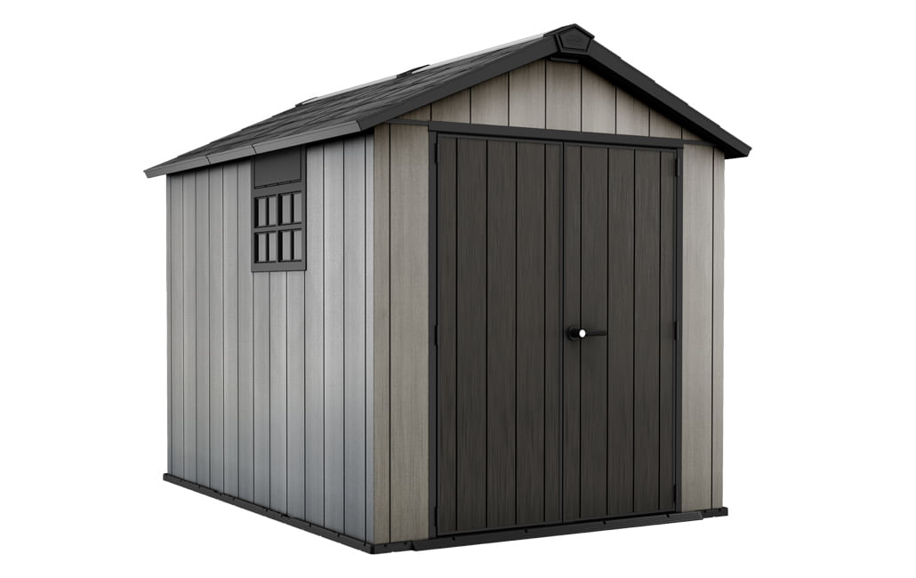 Keter Casetta da Giardino Box Portattrezzi da esterno OAKLAND 759 in resina 229x287x242h grigio