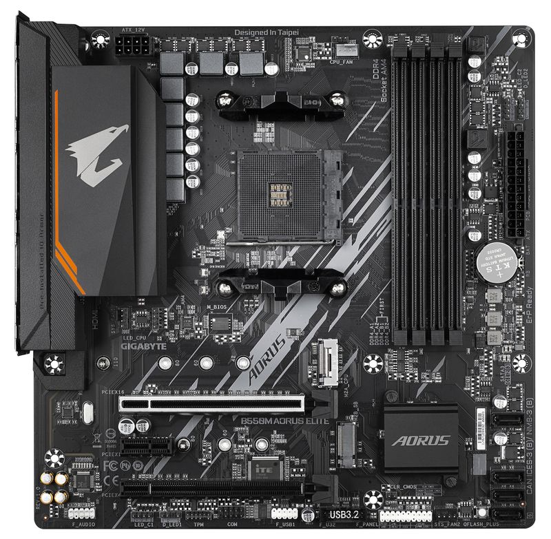 Gigabyte-B550M-AORUS-ELITE-Presa-AM4-micro-ATX-AMD-B550