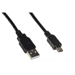 Cavo Usb 2.0 Mini B 5 Poli Per Ricarica O Trasmissione Dati In Rame Mt.18