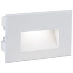 Segnapasso Liscio Da Esterno Moderno Spina Alluminio E Vetro Bianco Led 3W 4000K