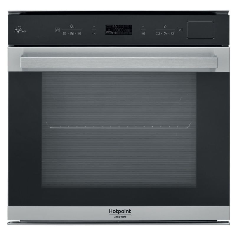 Hotpoint-FI7-S8C1-SH-IX-HA-73-L-A--Nero-Acciaio-satinato