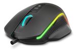 Krom-Keos-Mouse-Gaming-USB-6400DPI---7-Pulsanti-configurabili---Luce-arcobaleno-RGB---Uso-colorato-a-destra---colore-ner