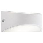 Applique Da Esterno Moderna Lhasa Alluminio E Termoplastica Bianco Led 10W 4000K