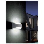 Applique Da Esterno Moderna Lhasa Alluminio E Termoplastica Grigio Led 10W 4000K