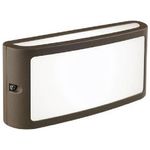 Applique Da Esterno Moderna Screen Alluminio E Termoplastica CaffÃ¨ Led 10W 4000K