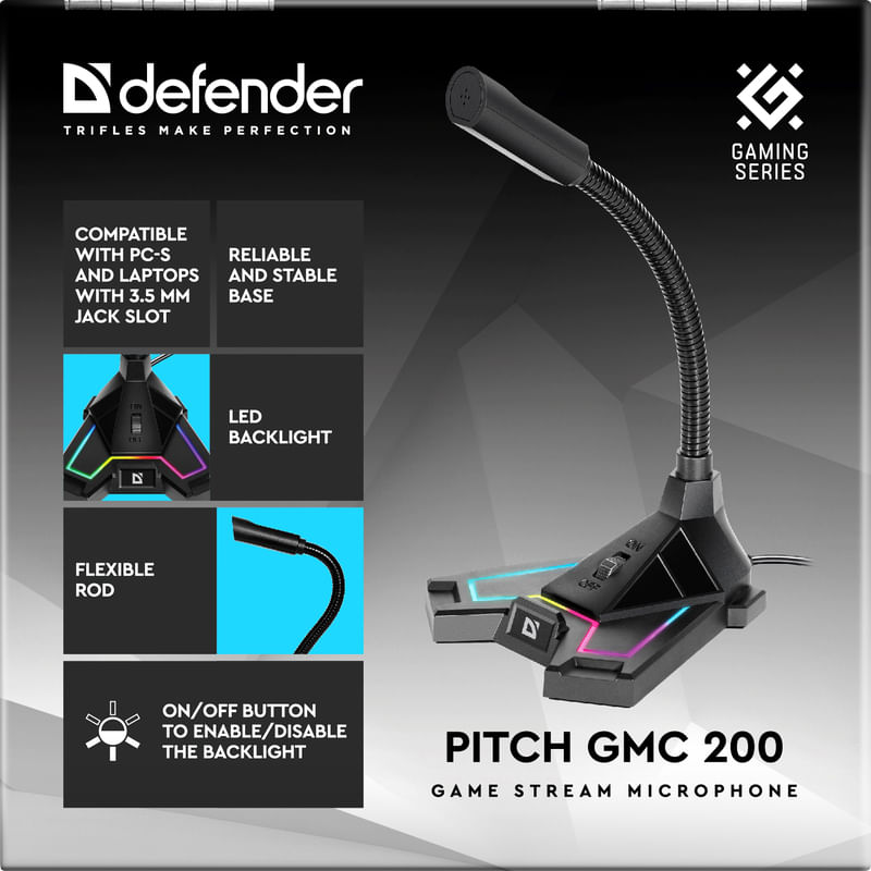 Microfono-per-streaming-da-gioco-Defender-Pitch-GMC-200-35-mm-LED-cavo-15-m