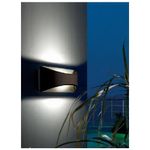 Applique Da Esterno Moderna Moon Alluminio E Termoplastica Bianco Led 6W 4000K