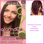 Shampoo colorante colorazione da donna colore per capelli senza ammoniaca colore vivo e ultrabrillante rosso prugna colorazione