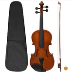 vidaXL Set Completo Violino con Arco e Mentoniera Legno Scuro 4/4