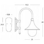 Sovil Applique In Basso Linea Lampara Alluminio E27