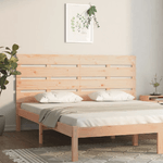 Testiera per Letto 120x3x80 cm in Legno Massello di Pino