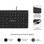 SUBBLIM-SUBKBC-0SSK50-tastiera-USB-QWERTY-Spagnolo-Nero