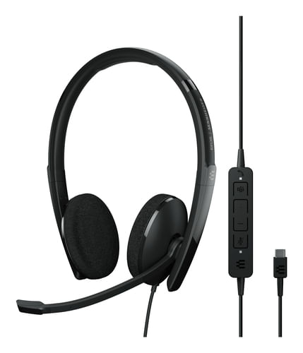 EPOS-|-SENNHEISER-ADAPT-160T-USB-C-II-Auricolare-Cablato-A-Padiglione-Ufficio-USB-tipo-C-Nero