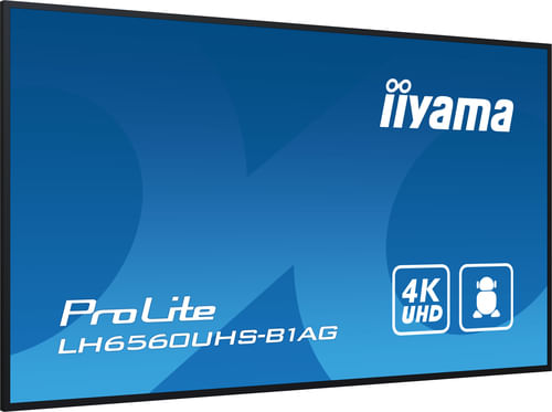 iiyama-LH6560UHS-B1AG-visualizzatore-di-messaggi-Pannello-A-digitale-1651-cm--65---LED-Wi-Fi-500-cd-m²-4K-Ultra-HD-Nero-Processore-integrato-Android-11-24-7