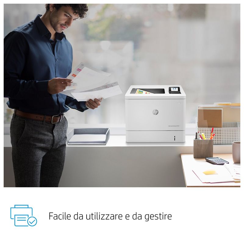 HP-Color-LaserJet-Enterprise-Stampante-Enterprise-Color-LaserJet-M554dn-Color-Stampante-per-Stampa-Porta-USB-frontale-Stampa-fronte-retro