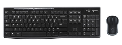 Logitech-Wireless-Combo-MK270-tastiera-Mouse-incluso-USB-QWERTY-Spagnolo-Nero