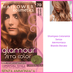 Shampoo colorante da donna colorazione per capelli senza ammoniaca biondo dorato con gocce setificanti colore vivo ultrabrillante