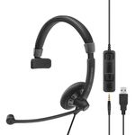 EPOS-|-SENNHEISER-IMPACT-SC-45-USB-MS-Auricolare-Cablato-A-Padiglione-Musica-e-Chiamate-USB-tipo-A-Nero