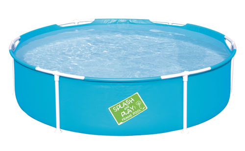 Piscina-per-Bambini-Rotonda-152x38-h-Struttura-in-Acciaio-Acqua-Steel-Pro-Frame