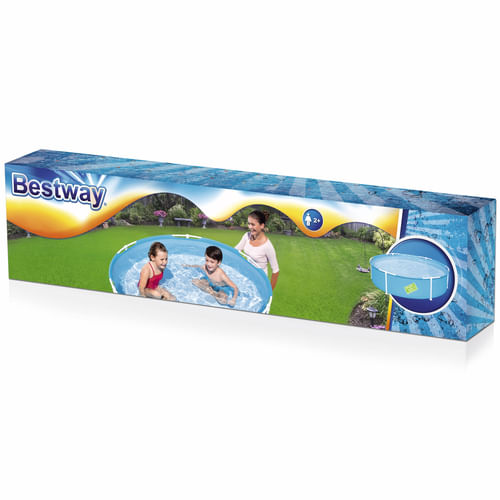 Piscina-per-Bambini-Rotonda-152x38-h-Struttura-in-Acciaio-Acqua-Steel-Pro-Frame