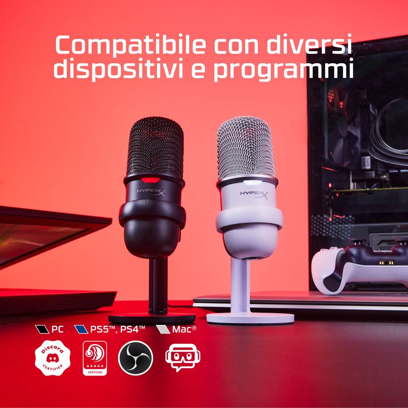 HyperX-SoloCast---USB-Microphone--White--Bianco-Microfono-per-console-di-gioco