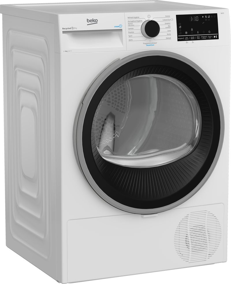 Beko-BTG383IS-asciugatrice-Libera-installazione-Caricamento-frontale-8-kg-Bianco