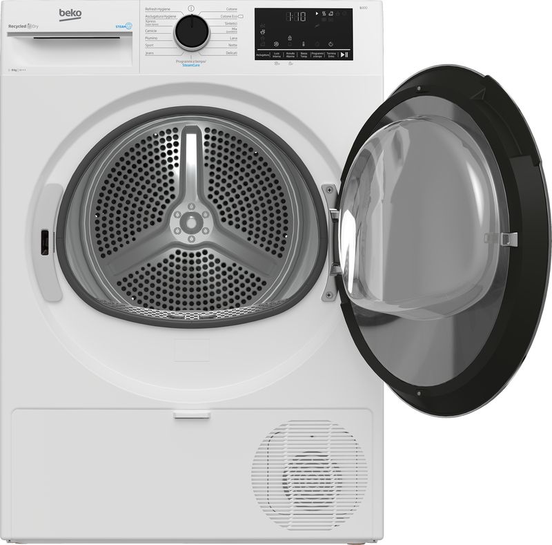 Beko-BTG383IS-asciugatrice-Libera-installazione-Caricamento-frontale-8-kg-Bianco