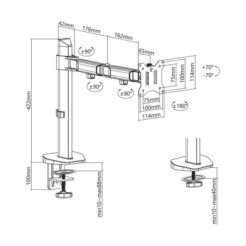 ACT-AC8335-scrivania-a-pannello-piatto-813-cm--32---Klem-doorvoer-Zilver