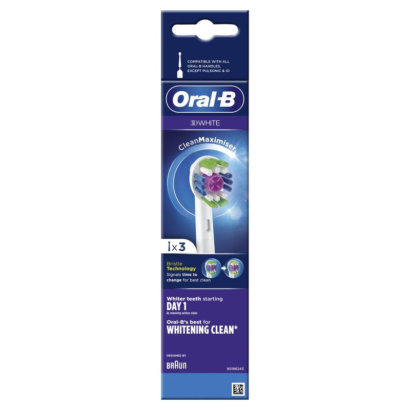 Oral-B-3D-White-Testine-Di-Ricambio-Con-Tecnologia-CleanMaximiser-Confezione-Da-3-Pezzi