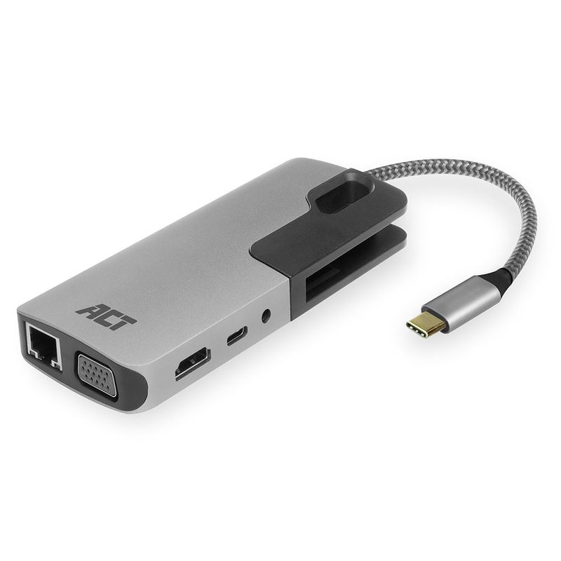 ACT-AC7043-Adattatore-multiporta-da-USB-C-a-HDMI-o-VGA-con-Ethernet-hub-USB-lettore-di-schede-audio-e-pass-through-PD