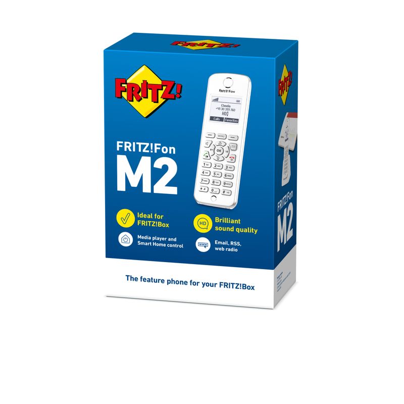 AVM-FRITZ-Fon-M2-Cordless---ACCESSORIO-DEL-FRITZ-BOX-Telefonia-HD-Rubrica-centralizzata