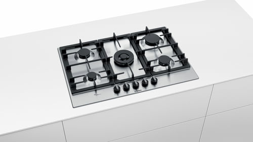 Bosch-Serie-6-PCQ7A5B90-Piano-cottura-a-gas-75-cm-Acciaio-inox