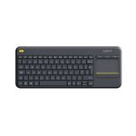 Logitech K400 Plus Tv tastiera Casa RF Wireless QWERTY Inglese UK Nero