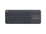 Logitech-K400-Plus-Tv-tastiera-RF-Wireless-QWERTY-Inglese-UK-Nero