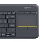 Logitech-K400-Plus-Tv-tastiera-RF-Wireless-QWERTY-Inglese-UK-Nero