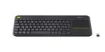 Logitech-K400-Plus-Tv-tastiera-RF-Wireless-QWERTY-Inglese-UK-Nero