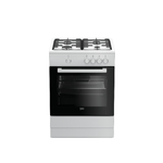 Beko FSG62000DW Cucina a Gas Forno a Gas con Grill 4 Fuochi Capacita' 64 Litri Classe energetica A 60 cm Bianco