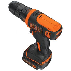 Black & Decker BDCDD12K-QW trapano Senza chiave Nero, Arancione